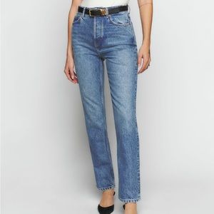 NWT Reformation Cynthia High Rise Straight Jean